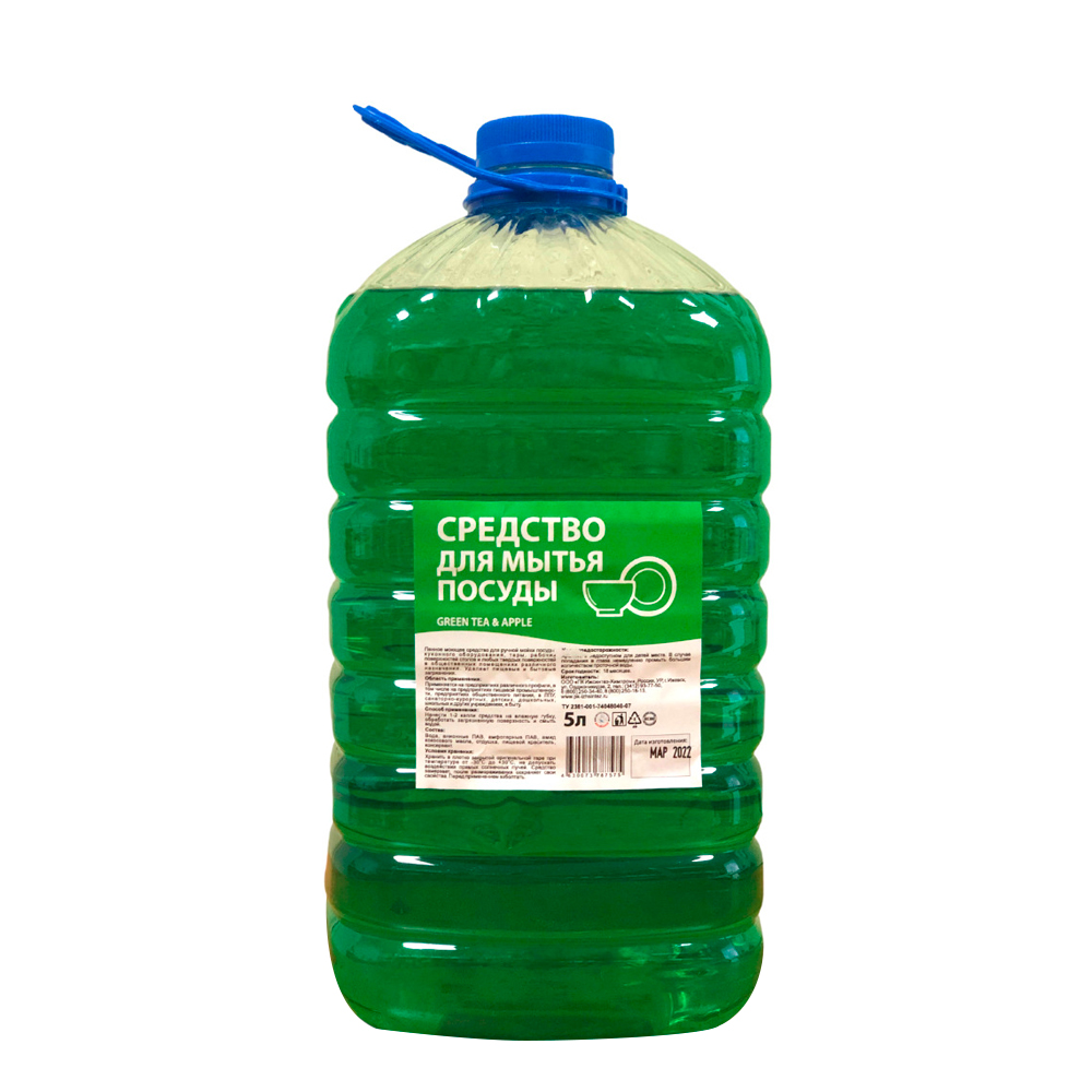 Моющее средство Эконом Green Tea and Apple 5л д/посуды 7575